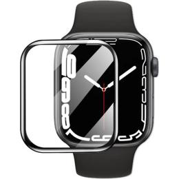 Захисне скло для смарт-годинника iLera PolyGlass 2.5D для Apple Watch 7 45 мм Black (IWIL45)
