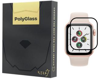 Захисне скло для смарт-годинника iLera PolyGlass для Apple Watch 40 мм Black (IWIL40)