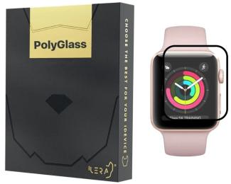 Захисне скло для смарт-годинника iLera PolyGlass для Apple Watch 44 мм Black (IWIL44)