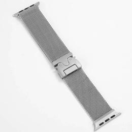Ремінець для смарт-годинника EpiK Milanese Loop New Design для Apple Watch 42/44/45/46/49mm Silver