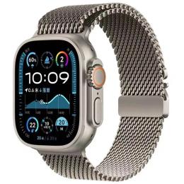 Ремінець для смарт-годинника EpiK Milanese Loop New Design для Apple Watch 42/44/45/46/49mm Titanium