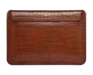 Чохол для ноутбука WIWU MacBook Pro 14 (2021) Skin Pro Croco Geniunie Leather Sleeve Brown