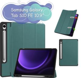 Чохол-книжка для планшета BeCover Flexible TPU Mate для Samsung Tab S10 FE (SM-X520/SM-X526) 10.9/S10 Lite/S9 FE/S9 Dark Green (713265)
