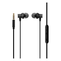 Дротові навушники XO S20 Black вакуумні з мікрофоном