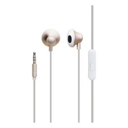 Дротові навушники XO S23 Gold вкладиші з мікрофоном