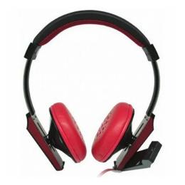 Накладні навушники Cosonic CH-6019MV Black Red провідні з мікрофоном