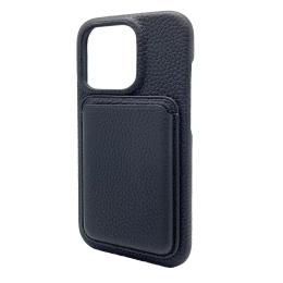 Чохол-накладка iLera NAPA leather Case 1.0 for iPhone 15 Black + iLera NAPA leather Wallet (шкіряний чохол + гаманець)