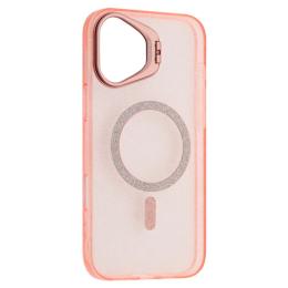 Чохол-накладка Infinity PRO CRYSTALSHINE FORTABLE MAGSAFE for iPhone 16 Plus Pink