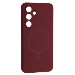 Чохол-накладка Infinity Silicone Case luxury + MagSafe for Samsung S24 FE Plum