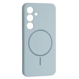 Чохол-накладка Infinity Silicone Case luxury + MagSafe for Samsung S24 Sky Blue