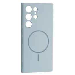 Чохол-накладка Infinity Silicone Case luxury + MagSafe for Samsung S24 Ultra Sky Blue