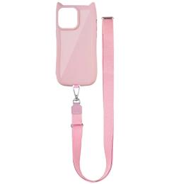 Чохол-накладка GETMAN TPU Cat with straps для Apple iPhone 15 Pro (6.1) Pink