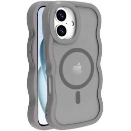 Чохол-накладка EpiK TPU + PC Undine with MagSafe для Apple iPhone 16 (6.1) Gray