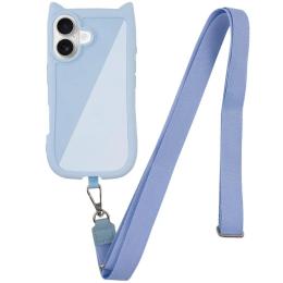 Чохол-накладка GETMAN TPU Cat with straps для Apple iPhone 16 Plus (6.7) Blue