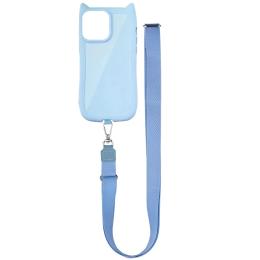 Чохол-накладка GETMAN TPU Cat with straps для Apple iPhone 16 Pro Max (6.9) Blue