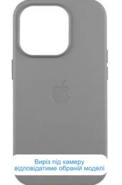 Чохол-накладка EpiK Leather Case (AAA) with MagSafe для Apple iPhone 16e (6.1) Light Gray
