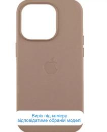 Чохол-накладка EpiK Leather Case (AAA) with MagSafe для Apple iPhone 16e (6.1) Taupe
