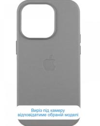 Чохол-накладка EpiK Leather Case (AAA) with MagSafe and Animation для Apple iPhone 16 (6.1) Light Gray