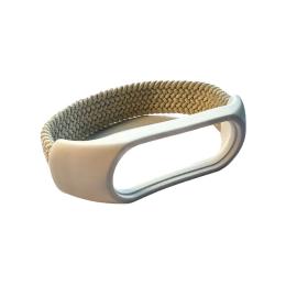 Ремінець для фітнес-браслету BeCover Elastic Nylon Style для Xiaomi Mi Smart Band 5/Mi Smart Band 6 (Size L) Beige (710496)