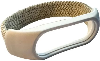 Ремінець для фітнес-браслету BeCover Elastic Nylon Style для Xiaomi Mi Smart Band 5/Mi Smart Band 6 (Size M) Beige (710495)