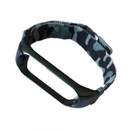 Ремінець для фітнес-браслету Infinity Xiaomi Mi Band 3/4/5/6 Milanese Loop Camouflage Gray