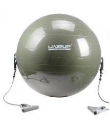 Фітбол з еспандером LiveUp GYM BALL WITH EXPANDER (LS3227)