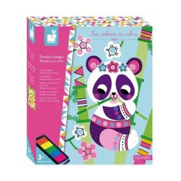 Набір для творчості Janod J07812 Пальчикові фарби-Панда і її друзі