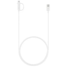 Дата-кабель Samsung 1.5m USB(тато) - microUSB/USB Type C(тато) White