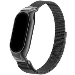 Ремінець для фітнес-браслету Infinity Mi Band 8 Milanese Black