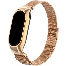 Ремінець для фітнес-браслету Infinity Mi Band 8 Milanese Old Gold