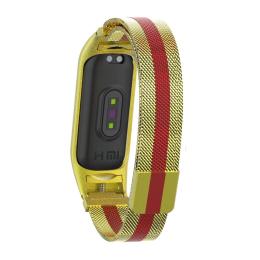 Ремінець для фітнес-браслету Infinity Milanese strip для Mi Band 5/6 Red Gold (2000000289465)