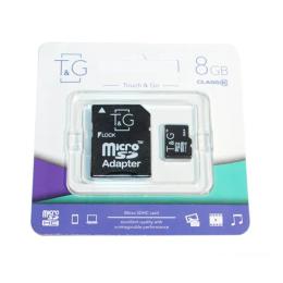 Карта памяті T&amp;G TG-8GBSDCL10-01 Black 8GB microSDHC З адаптером Class 10