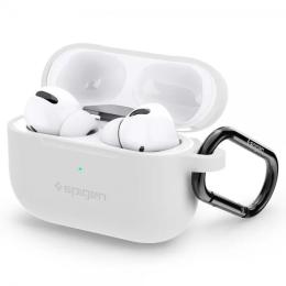 Чохол для Apple AirPods Pro (air pods pro) Spigen Case Silicone Fit (White (ASD00534))