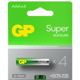 Батарейка GP AAA LR3 Super Alcaline * 4 (24A21-SB4/4891199218224)