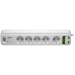 Мережевий фільтр APC Essential SurgeArrest White + 2 USB, 5V, 2.4A