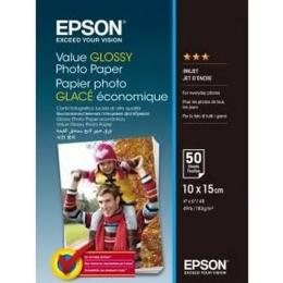 Фотопапір Epson 100mmx150mm Value Glossy Photo Paper (50 л.) White (C13S400038)