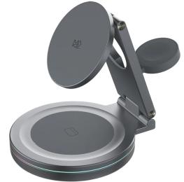 Бездротовий зарядний пристрій Make PS2 Qi2 3в1 15W