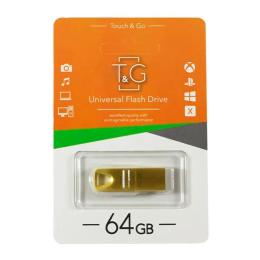 Флеш память T&amp;G 117 Metal Series TG117GD-64G Gold 64 GB