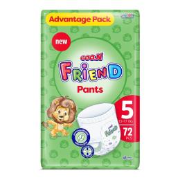 Трусики-підгузки GOO.N FRIEND для дітей 12-17 кг (розмір 5, 72 шт)