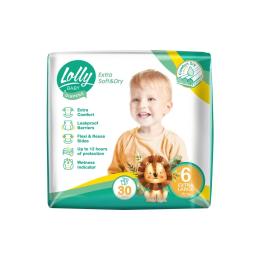 Підгузки Lolly Soft Extra Large 6 16+ кг 30 шт (4820174981280)
