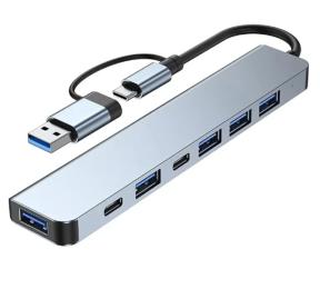 USB-хаб Fenvi F-TUH7 Gray