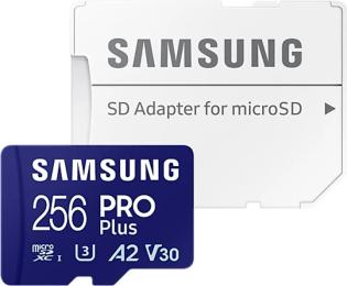 Карта памяті Samsung 256GB microSDXC UHS-I U3 V30 A2 PRO Plus (2021) MB-MD256KA