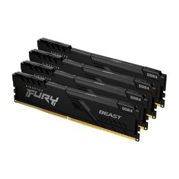 Оперативна память Kingston FURY 32GB (4x8GB) DDR4 3200 MHz Beast XMP Black (KF432C16BBK4/32)