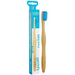Зубна щітка Nordics Bamboo Toothbrush Blue (3800500324029)