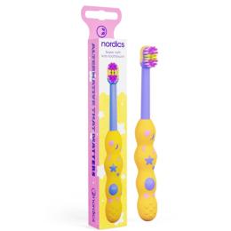 Зубна щітка Nordics Baby 4080 Soft Yellow (3800500324074)