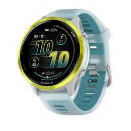 Смарт-годинник Garmin Forerunner 570 47mm Amp Yellow Aluminum w. Translucent Whitestone/Turquoise Band (010-02971-01)