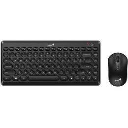 Комплект клавіатура та миша Genius LuxeMate Q-8000 Black WL (31340013414) EN/UKR