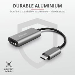 Перехідник TRUST USB Type C (тато) - HDMI (мама)