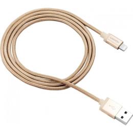 Дата-кабель Canyon CNS-MFIC3GO 1m USB(тато) - Lightning(тато) Gold