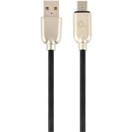 Дата-кабель Cablexpert Premium Rubber CC-USB2R-AMMBM-2M 2m USB(тато) - microUSB(тато) Black